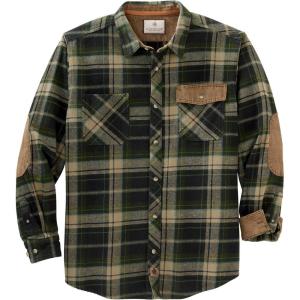 Legendary Whitetails Men’s Heavyweight Flannel Shirt Long Sleeve Button Up 100% Cotton(Mallard Plaid)