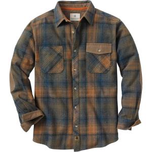 Legendary Whitetails Men’s Heavyweight Flannel Shirt Long Sleeve Button Up 100% Cotton(Slate Barley Plaid)