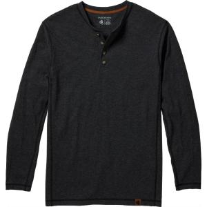 Legendary Whitetails Men’s Henley Shirt Long Sleeve Button Up Casual Fit Cotton/Poly Blend(Charcoal Heather)