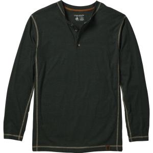 Legendary Whitetails Men’s Henley Shirt Long Sleeve Button Up Casual Fit Cotton/Poly Blend(Mountainview Heather)