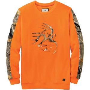Legendary Whitetails Men’s Outfitter Crew Fleece Sweatshirt(Inferno)