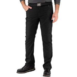 Legendary Whitetails Mens Stretch Woven Canvas Straight Leg Pant(Black)
