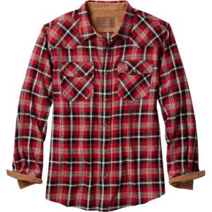 Legendary Whitetails Men’s Western Flannel Shirt Button Up Brushed Cotton(Bullseye Plaid)