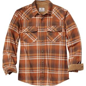 Legendary Whitetails Men’s Western Flannel Shirt Button Up Brushed Cotton(Ember Grove Plaid)