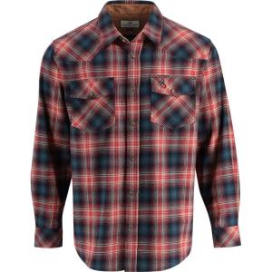 Legendary Whitetails Men’s Western Flannel Shirt Button Up Brushed Cotton(Good Life Plaid)