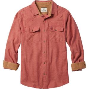 Legendary Whitetails Men’s Western Flannel Shirt Button Up Brushed Cotton(Rusty Red Spur)
