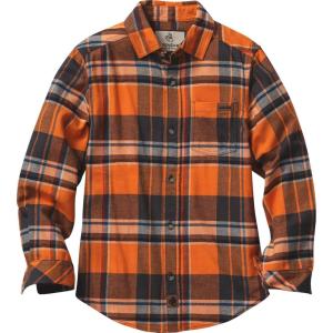 Legendary Whitetails Unisex Kids Lumberjack Flannel Long Sleeve Button Down Shirt(Canyon Plaid)