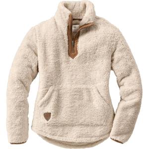 Legendary Whitetails Women’s Fuzzy Hide Fleece Pullover 1/4 Zip(Winter Heather)