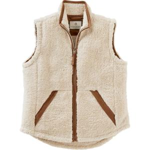 Legendary Whitetails Womens Fuzzy Hide Fleece Vest(Cream)