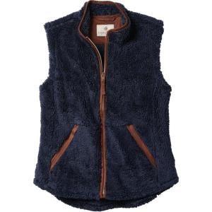 Legendary Whitetails Womens Fuzzy Hide Fleece Vest(Navy)
