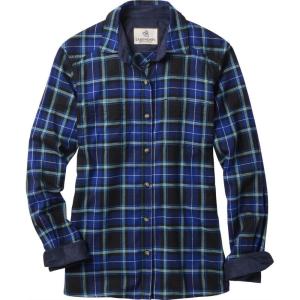 Legendary Whitetails Womens Legendary Comfort Fit Flannel Shirt(Berry Blue Plaid)