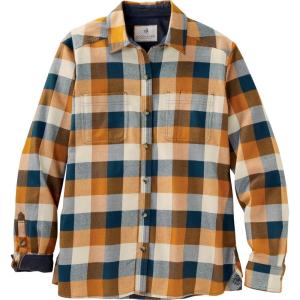 Legendary Whitetails Womens Legendary Comfort Fit Flannel Shirt(Butterrum Plaid)