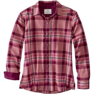 Legendary Whitetails Womens Legendary Comfort Fit Flannel Shirt(Frosted Rose Plaid)
