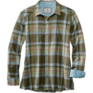 Legendary Whitetails Womens Legendary Comfort Fit Flannel Shirt(Mountain View Plaid)