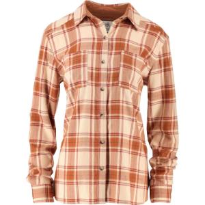 Legendary Whitetails Womens Legendary Comfort Fit Flannel Shirt(Vintage Cottage Spice Plaid)