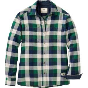 Legendary Whitetails Womens Legendary Comfort Fit Flannel Shirt(Wintergreen Buffalo Check)