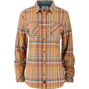 Legendary Whitetails Women’s Long Sleeve Plaid Flannel Button Up Shirt 100% Cotton(Hayride Wagon Plaid)