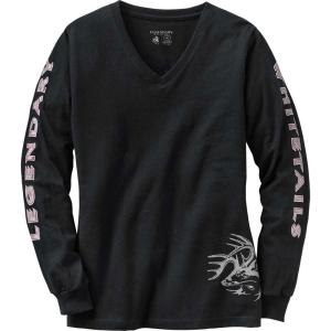 Legendary Whitetails Women’s Non-Typical Long Sleeve T-Shirt(Black)