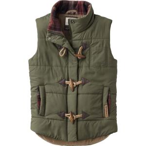 Legendary Whitetails Women’s Quilted Toggle Puffer Vest(Army)