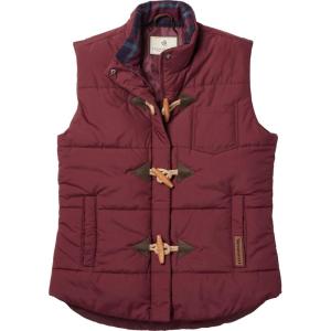 Legendary Whitetails Women’s Quilted Toggle Puffer Vest(Rusty Maroon)