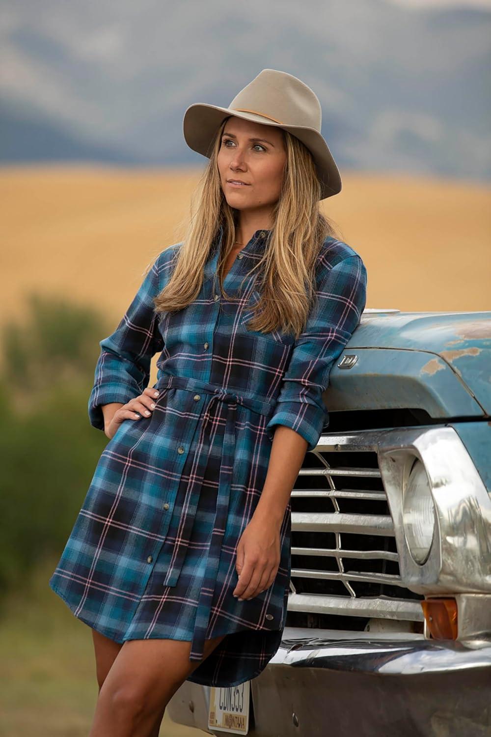 imageLegendary Whitetails womens Open Spaces DressPacific Navy Plaid