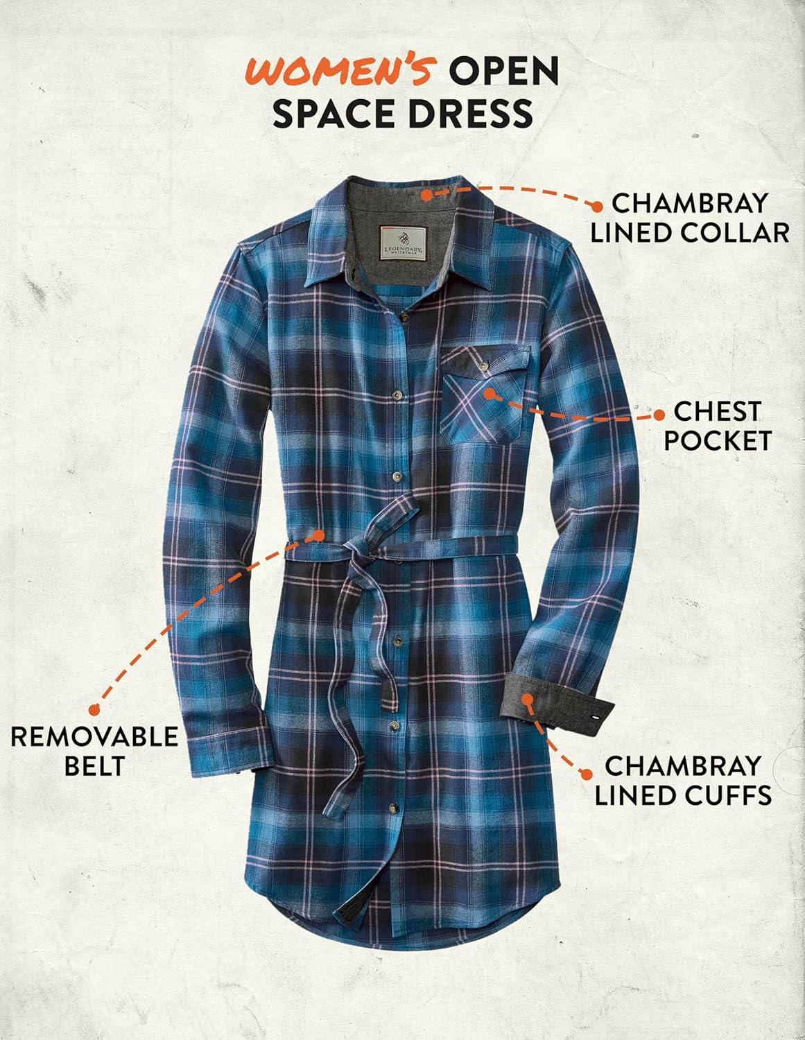 imageLegendary Whitetails womens Open Spaces DressPacific Navy Plaid