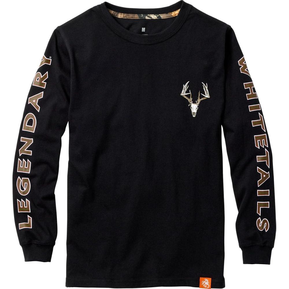 imageLegendary Whitetails Boys Kids Legendary NonTypical Knit Long Sleeve TShirtBlack