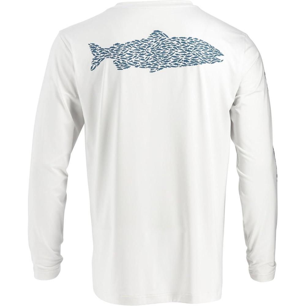 imageLegendary Whitetails Mens UPF 50 Uv Sun Protection Moisture Wicking Long Sleeve TShirtWhite