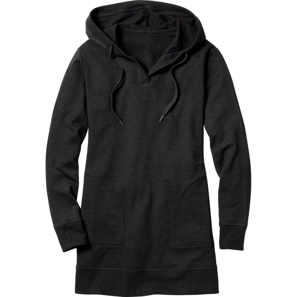 imageLegendary Whitetails Womens Long Sleeve Oversized Hoodie Knit Sweatshirt Dress with PocketsBlack Heather