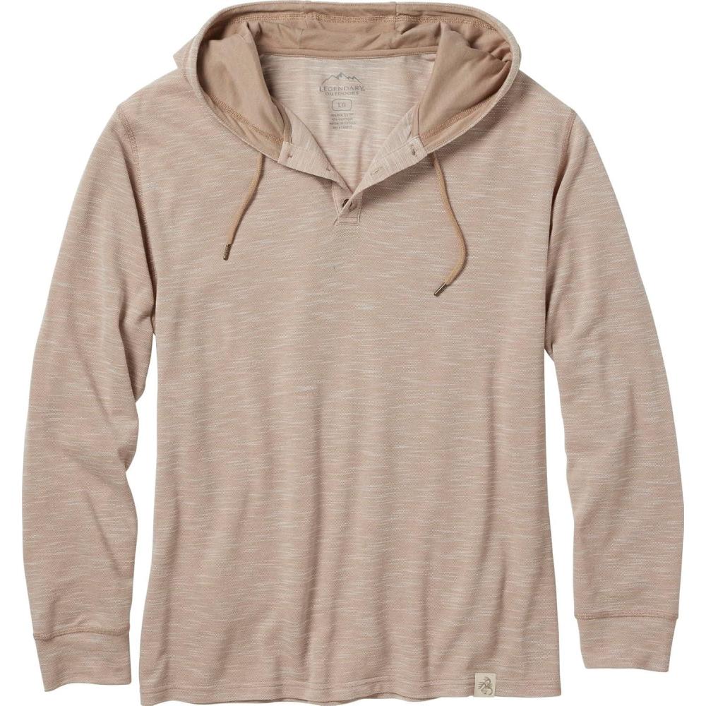 imageLegendary Whitetails mens Legendary Outdoors Hooded Pullover Slub Knit Performance HenleyDune Slub