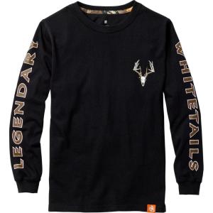Legendary Whitetails Boys’ Kids Legendary Non-Typical Knit Long Sleeve T-Shirt(Black)