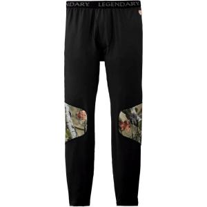 Legendary Whitetails Men’s Huntguard Padded Baselayer Pant(Black)