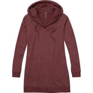 Legendary Whitetails Womens Long Sleeve Oversized Hoodie Knit Sweatshirt Dress with Pockets(Rose Brown Heather)