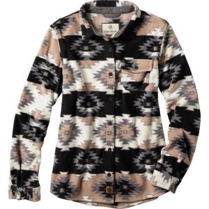 Legendary Whitetails Women’s Trail Guide Fleece Button Down Shirt(Ivory Ridge)