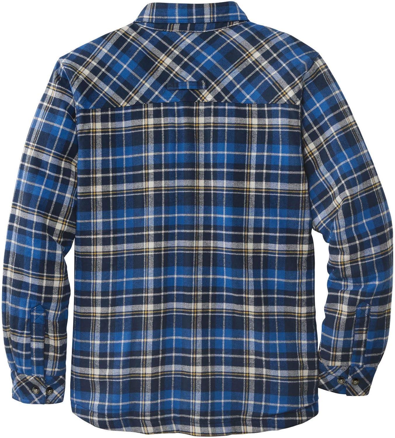 imageLegendary Whitetails Mens Deer Camp Berber Lined Flannel Shirt JacketLiberty Gold Plaid