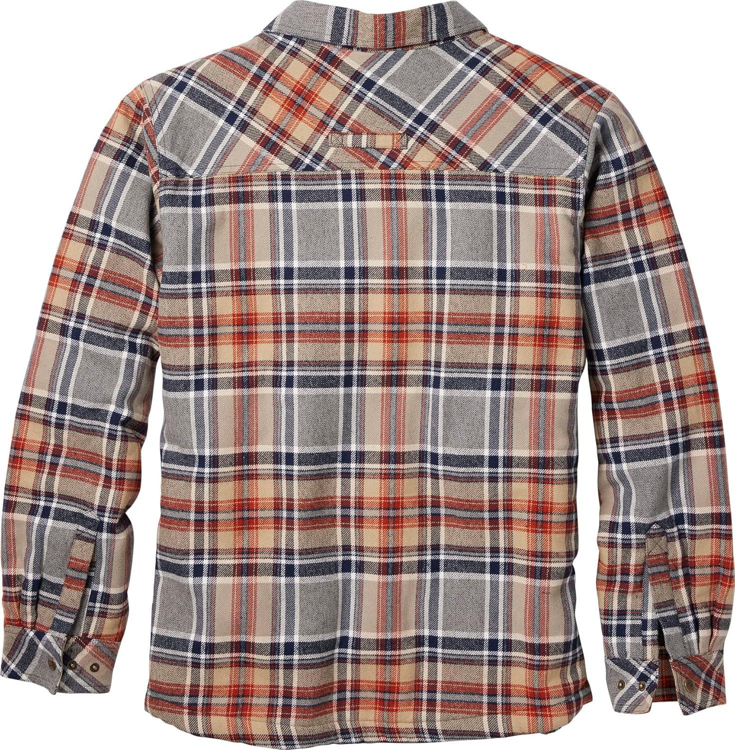 imageLegendary Whitetails Mens Deer Camp Berber Lined Flannel Shirt JacketMontana Plaid