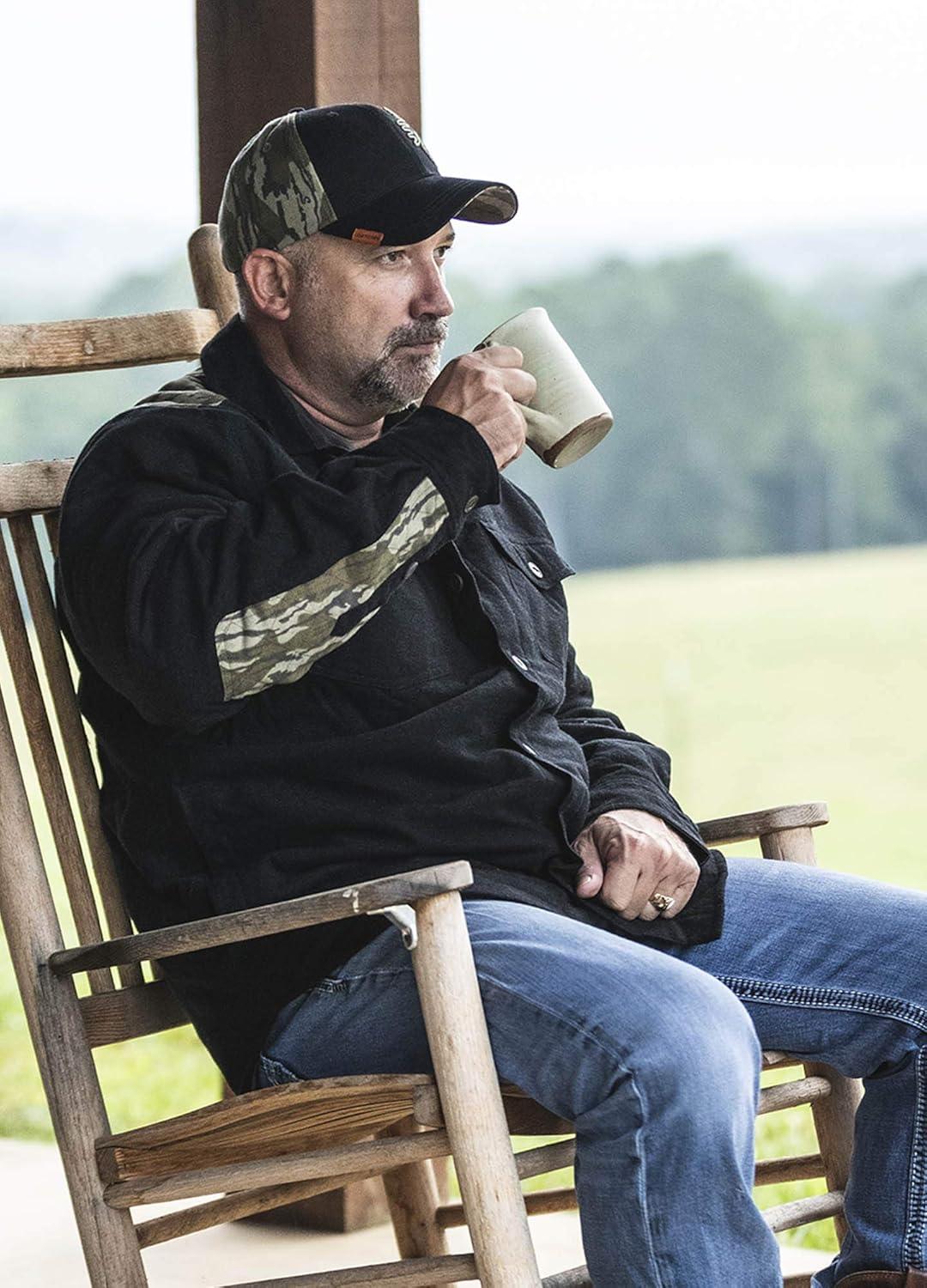 imageLegendary Whitetails mens Woodsman Heavyweight Quilted Shirt JacketArmyMossy Oak Country