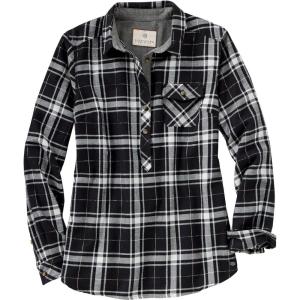 Legendary Whitetails Women’s Firelight Popover Flannel Tunic(Moonshine Plaid)
