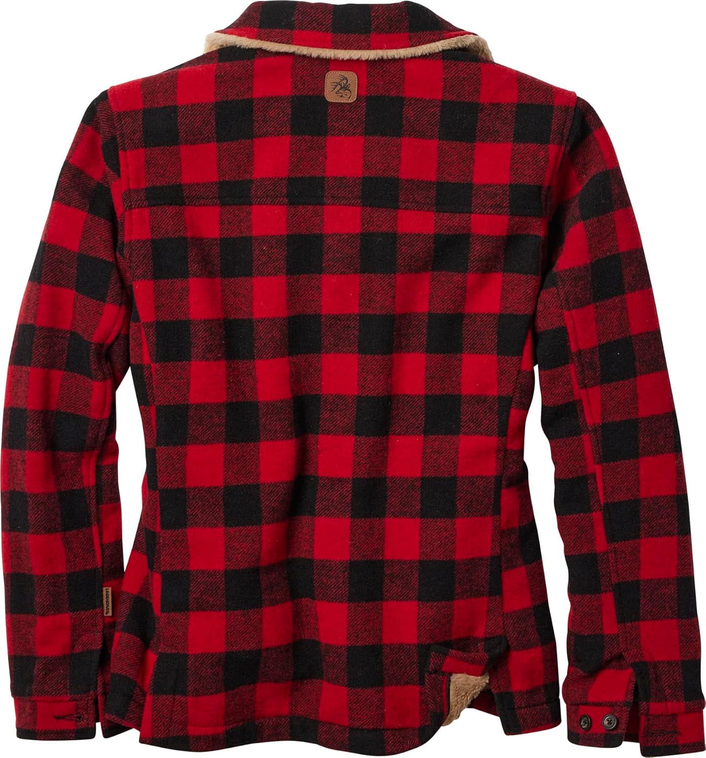 imageLegendary Whitetails Womens Chippewa Sherpa Lined Wool JacketMedium Buffalo Check